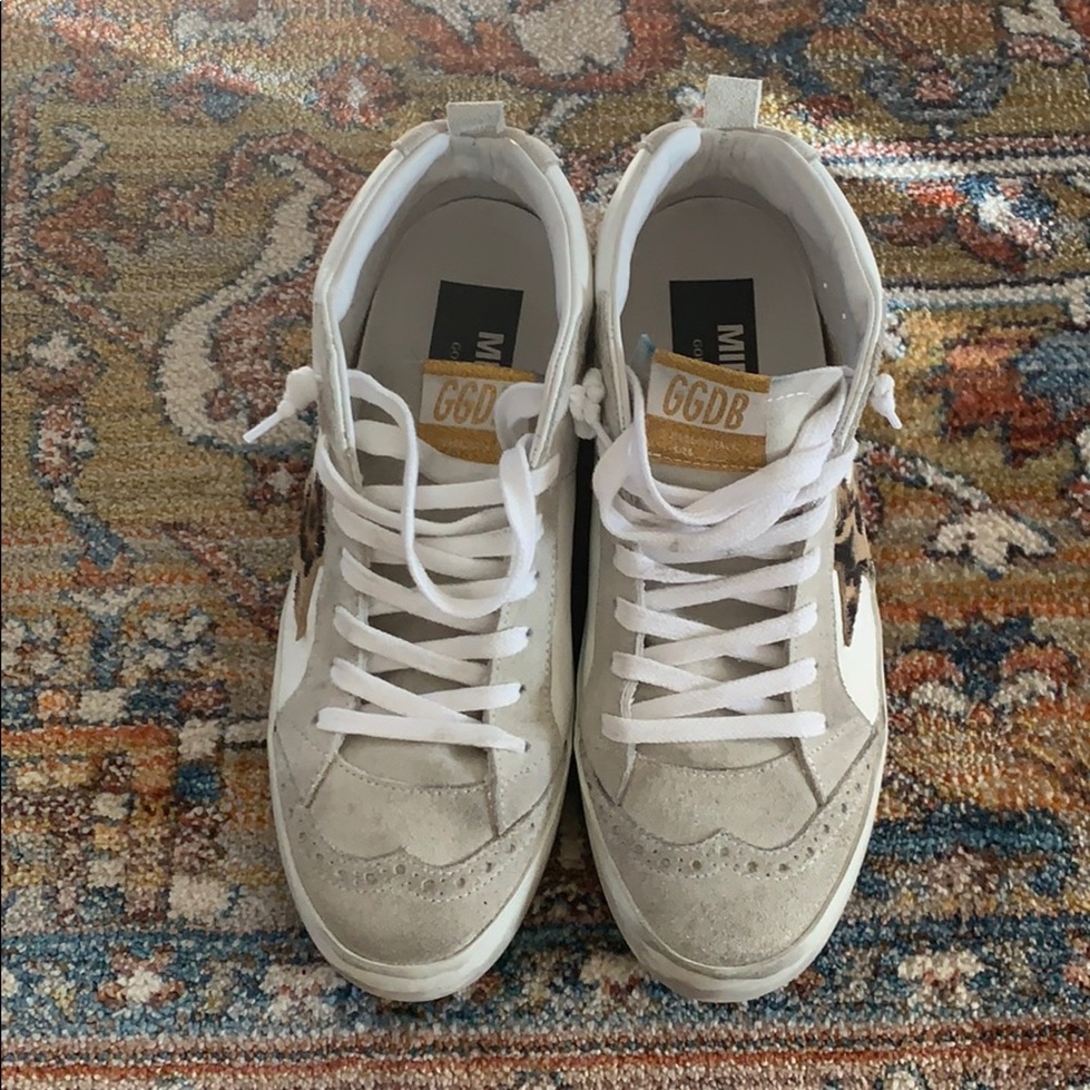 Golden Goose mid-star, worn 2x. Size 37.